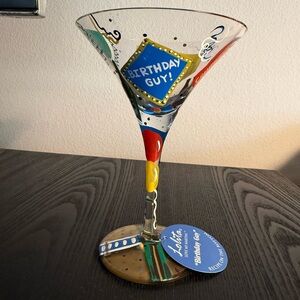 Lolita Birthday Guy-Tini Martini Glass